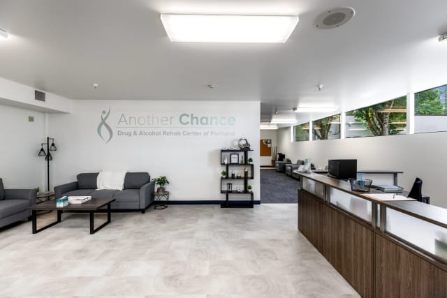 Another Chance Drug &amp; Alcohol Rehab Center reception area and waiting room at NE Portland location