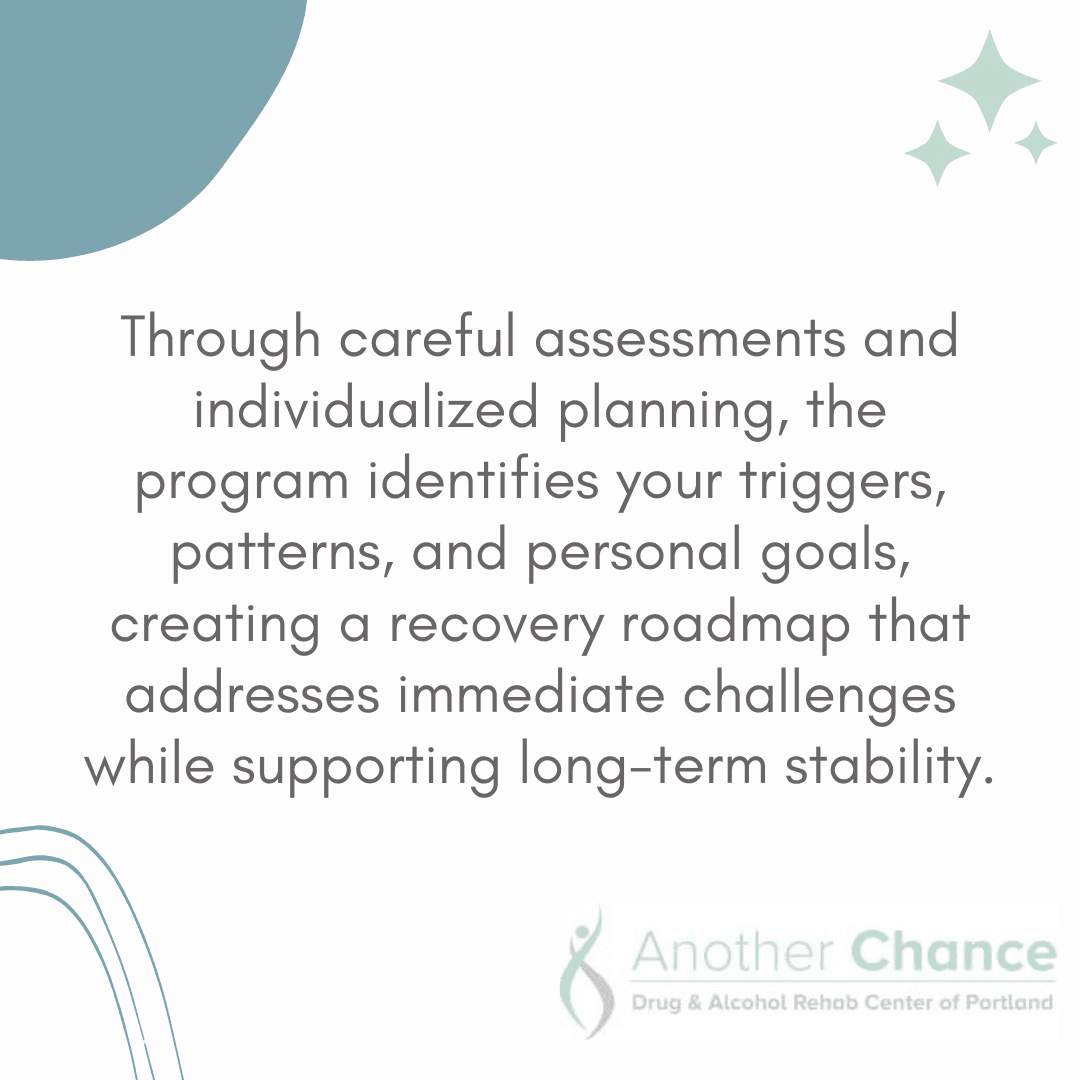 A graphic image stating the importance of assessments and individualized plans in programs like HIOP
